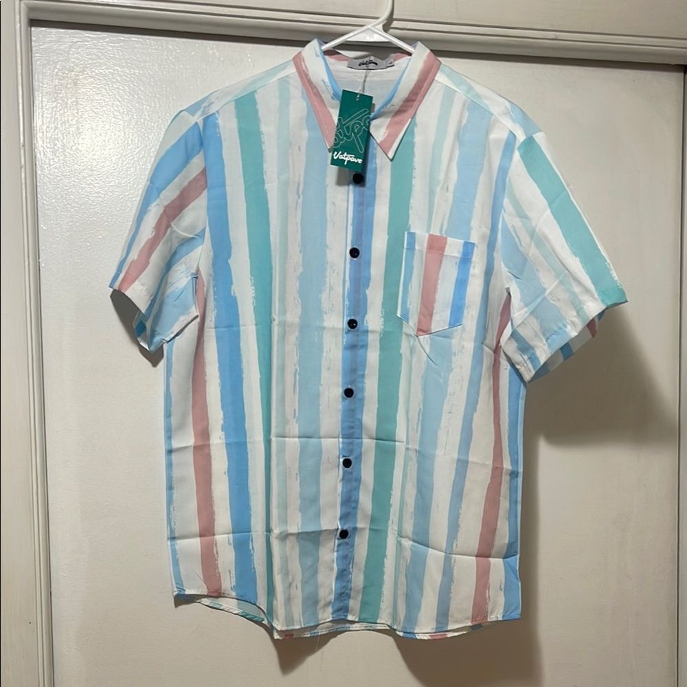 Nwt Vatpave button down shirt size large